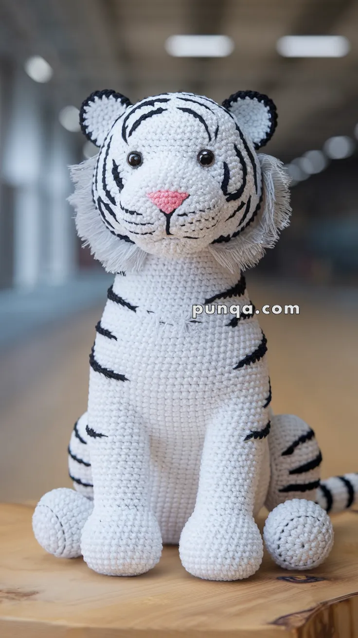 Amigurumi White Tiger – FREE Crochet Pattern