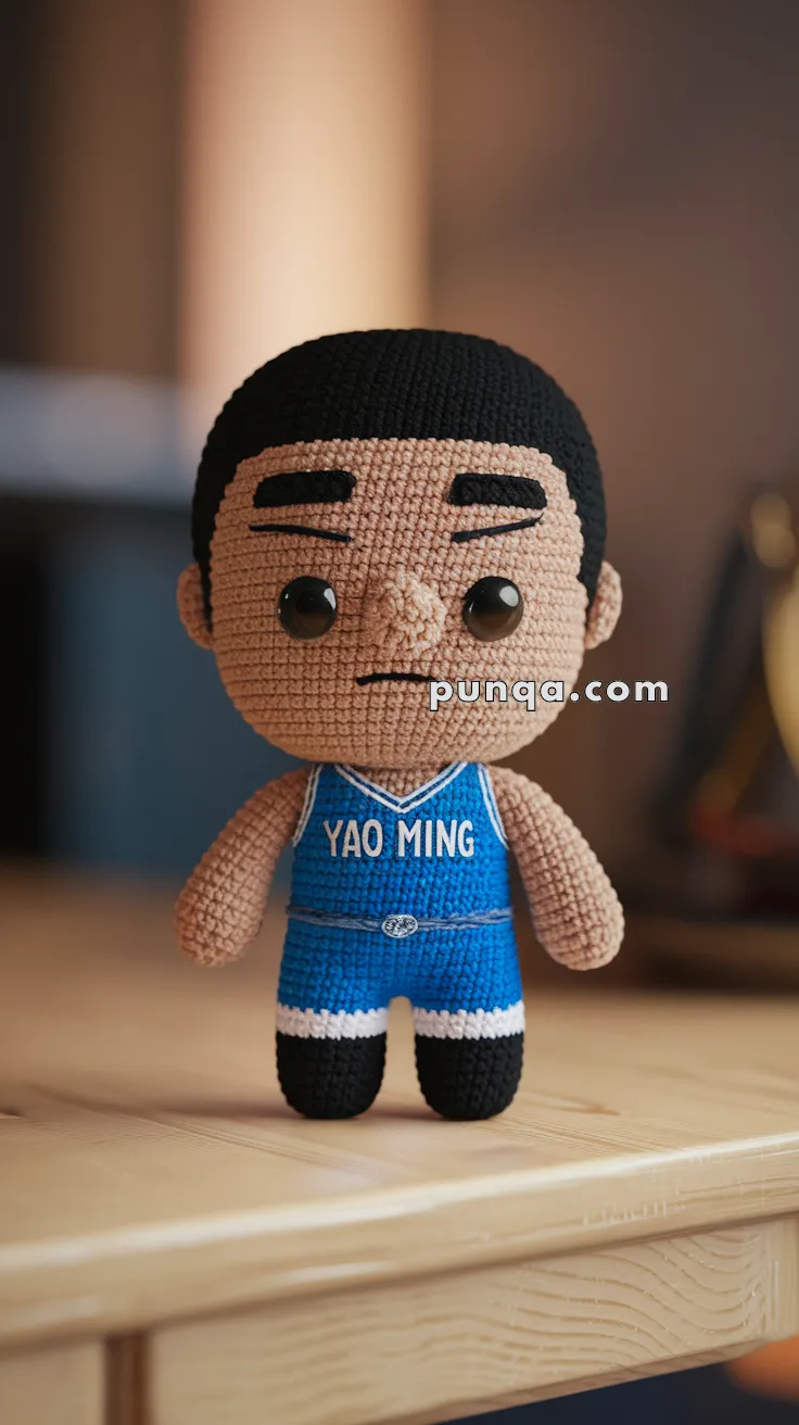 Amigurumi Yao Ming – FREE Crochet Pattern
