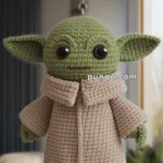 Amigurumi Yoda Keychain – FREE Crochet Pattern