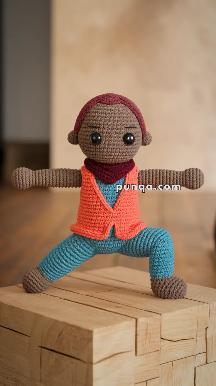 Amigurumi Yogi In Warrior Pose – FREE Crochet Pattern