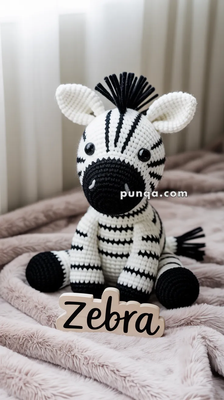 Amigurumi Zebra with Stripes – FREE Crochet Pattern
