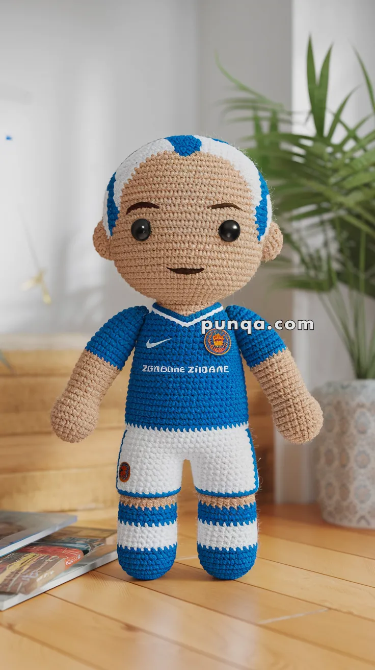 Amigurumi Zinedine Zidane – FREE Crochet Pattern