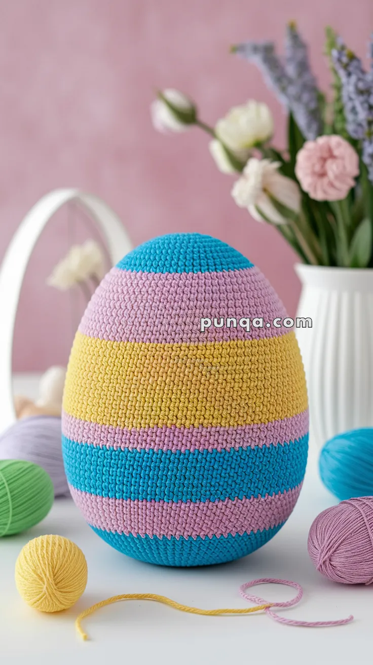 Striped Easter Egg – FREE Crochet Pattern