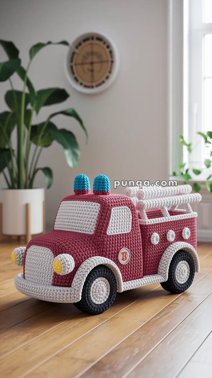Amigurumi Fire Truck – FREE Crochet Pattern