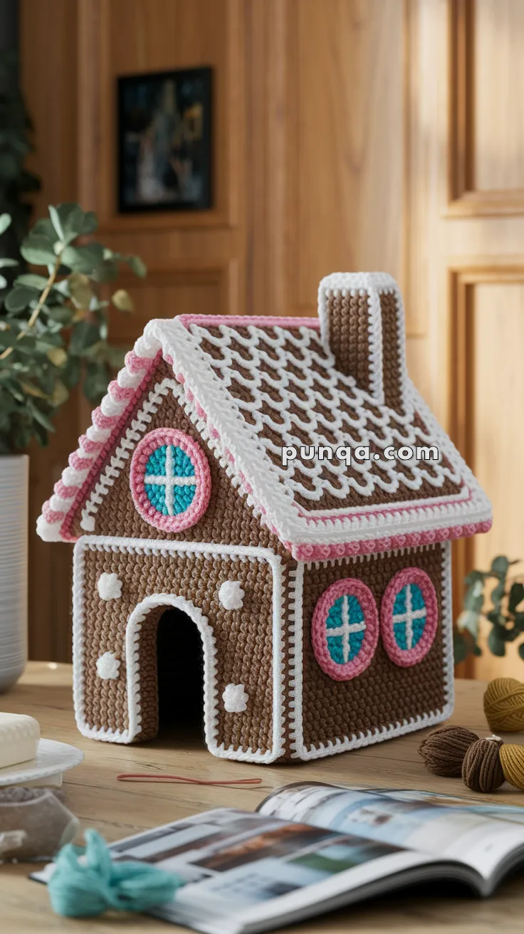 Amigurumi Gingerbread House – FREE Crochet Pattern