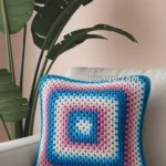Granny Square Throw Pillow – FREE Crochet Pattern
