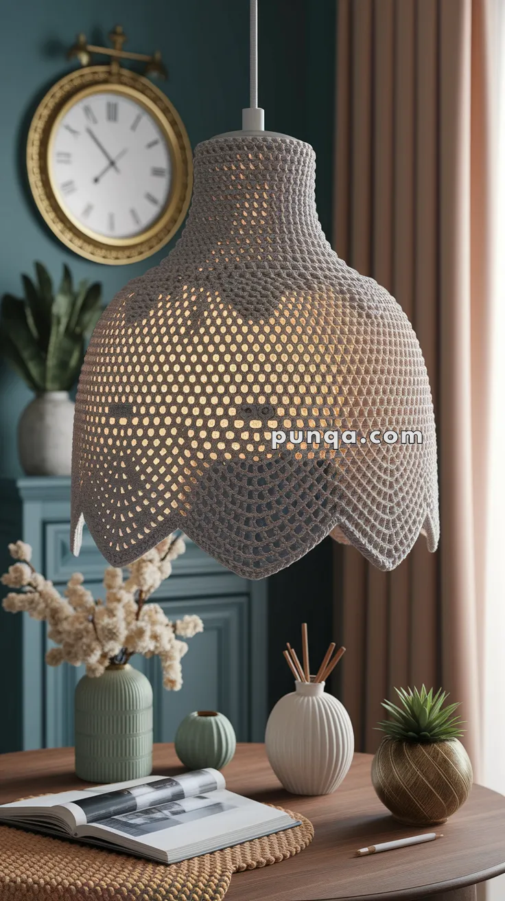 Lampshade Cover – FREE Crochet Pattern