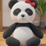 Amigurumi Panda With Red Bow – FREE Crochet Pattern