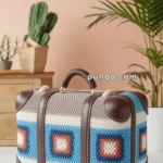 Granny Square Suitcase – FREE Crochet Pattern