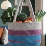 Vegetable Storage Hanging Basket – FREE Crochet Pattern