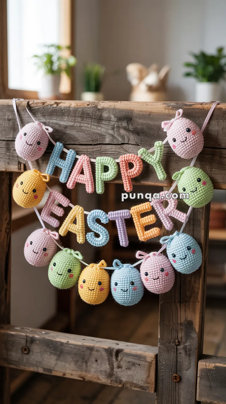 Amigurumi Easter Egg Garland – FREE Crochet Pattern