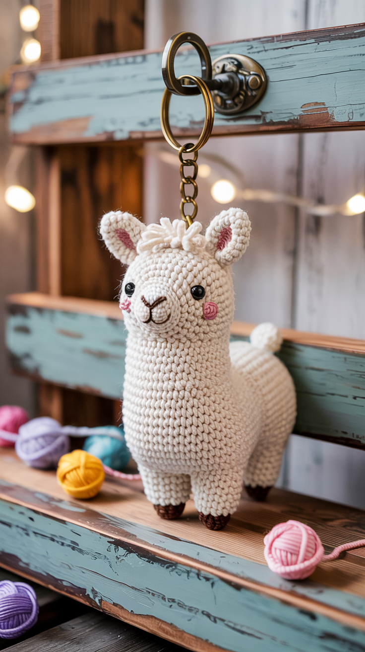 Amigurumi Llama Keychain – FREE Crochet Pattern